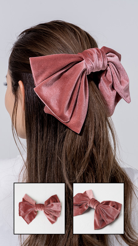 ベロアParisリボン