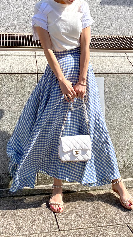 エアリーフレンチフレアスカート