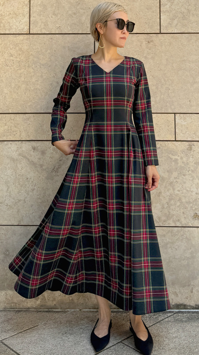 新品未使用タグ付き❤️JENNE❤️Vネックタータンチェックワンピース❤️Sサイズ❤️ Vネックタータンチェックワンピース｜JENNE(ジェンヌ)公式通販：パリ