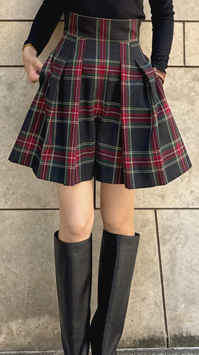 タータンチェックキュロット｜JENNE(ジェンヌ)公式通販：パリジェンヌ