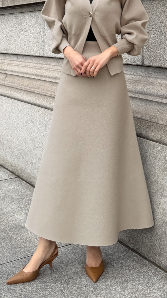 JENNE立体ニットスカート