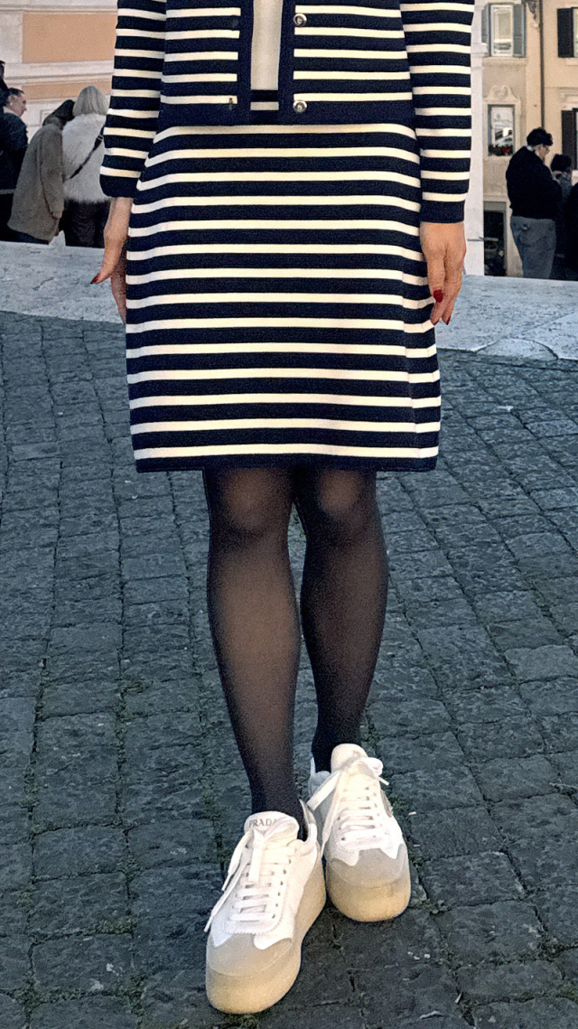 マリン風ニットスカート