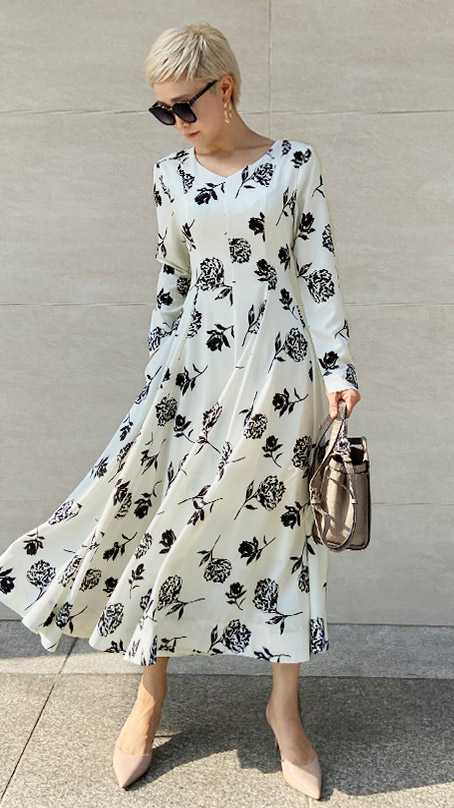 JENNE　Luxe　フレアワンピース【限定品】