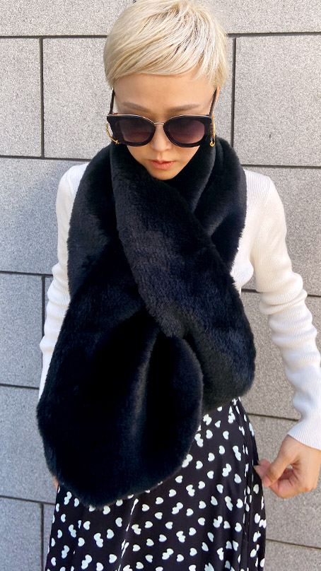 リッチボリュームファーマフラー