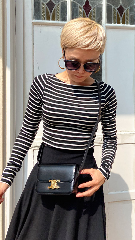 JENNEフレンチボーダートップス