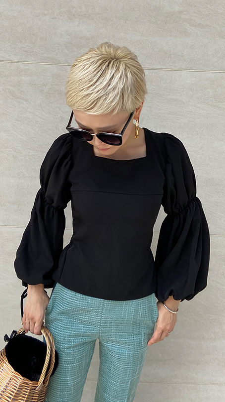 バックシャーリング大人ブラウス