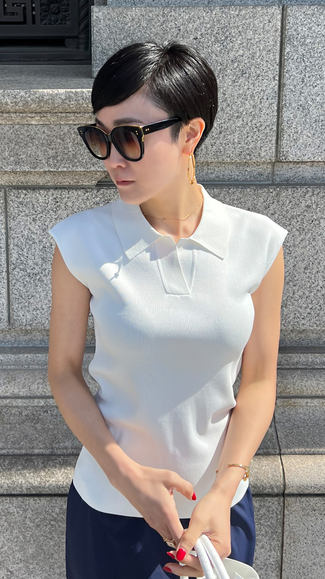 JENNEフレンチスリーブサマーニット