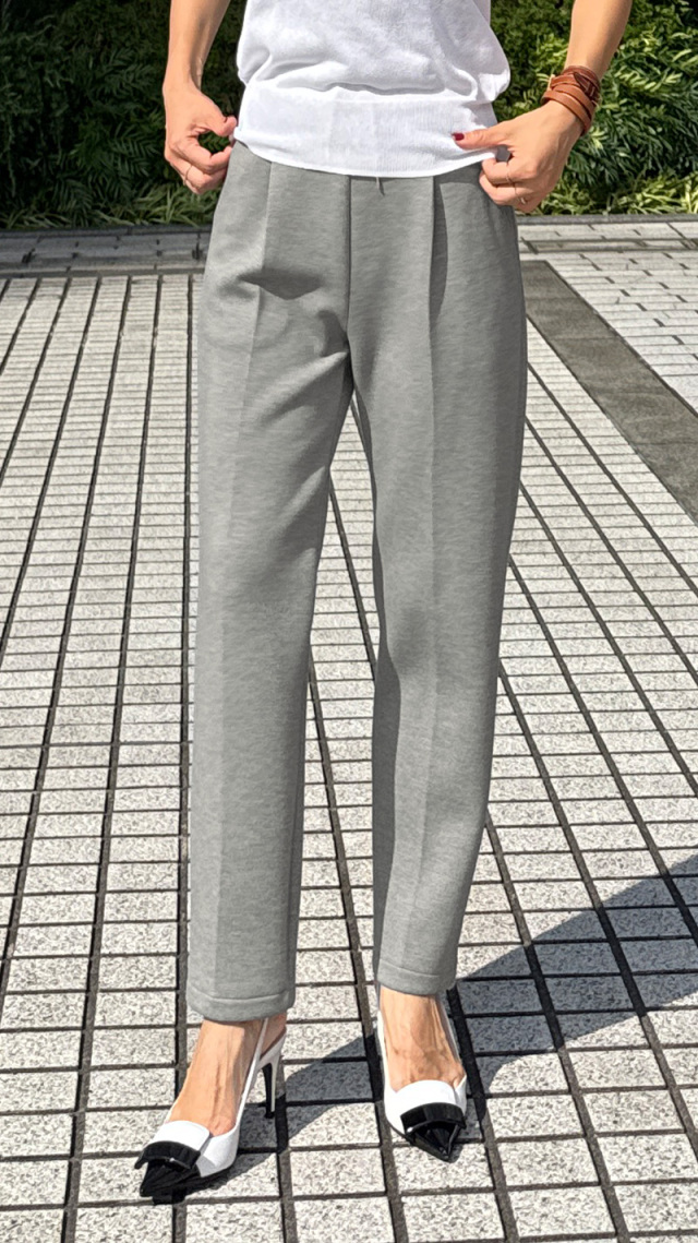 日本製美脚カットソースラックス