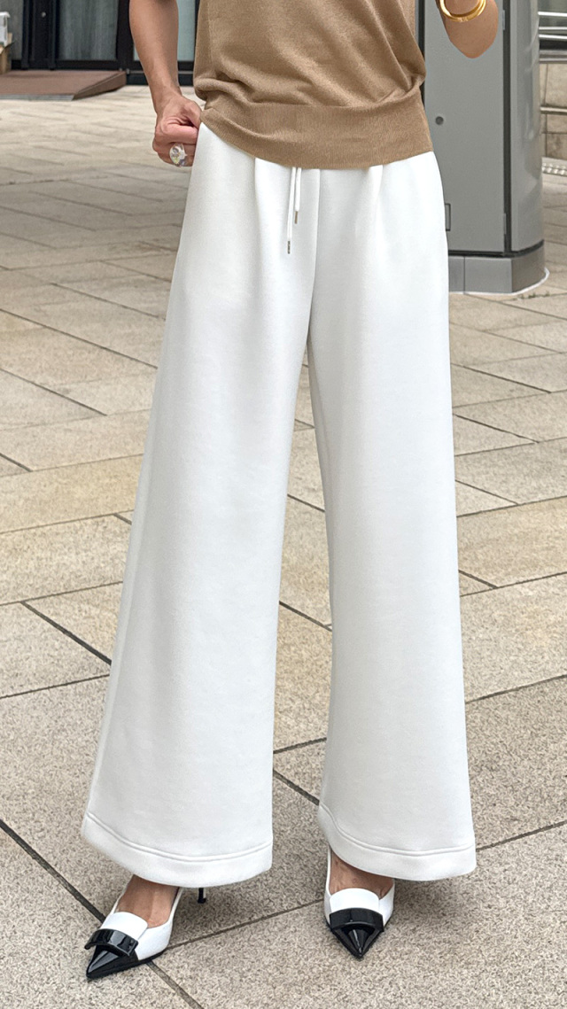 【24SS】JIL SANDER_woman / ワイドレッグ パンツ / Beige 24SS】JIL SANDER_woman / ワイドレッグ パンツ / Beige (Jil