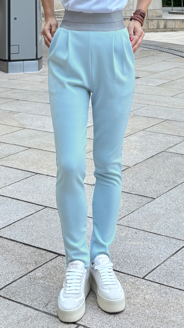 日本製美脚アジアフィットタックレギンスパンツ