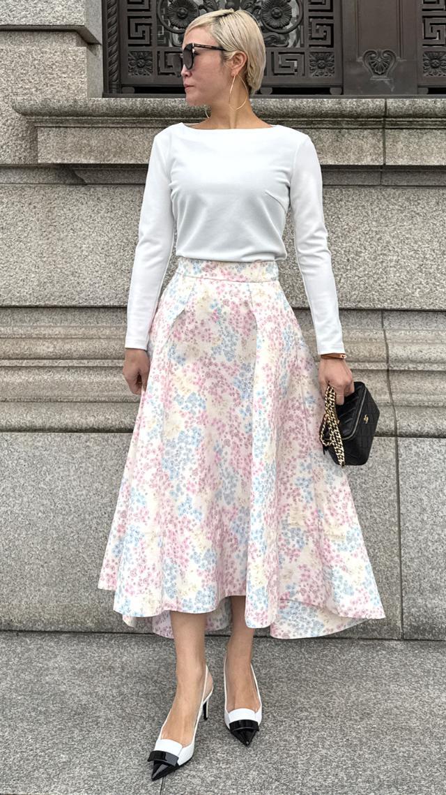JENNE オードリーフラワースカート