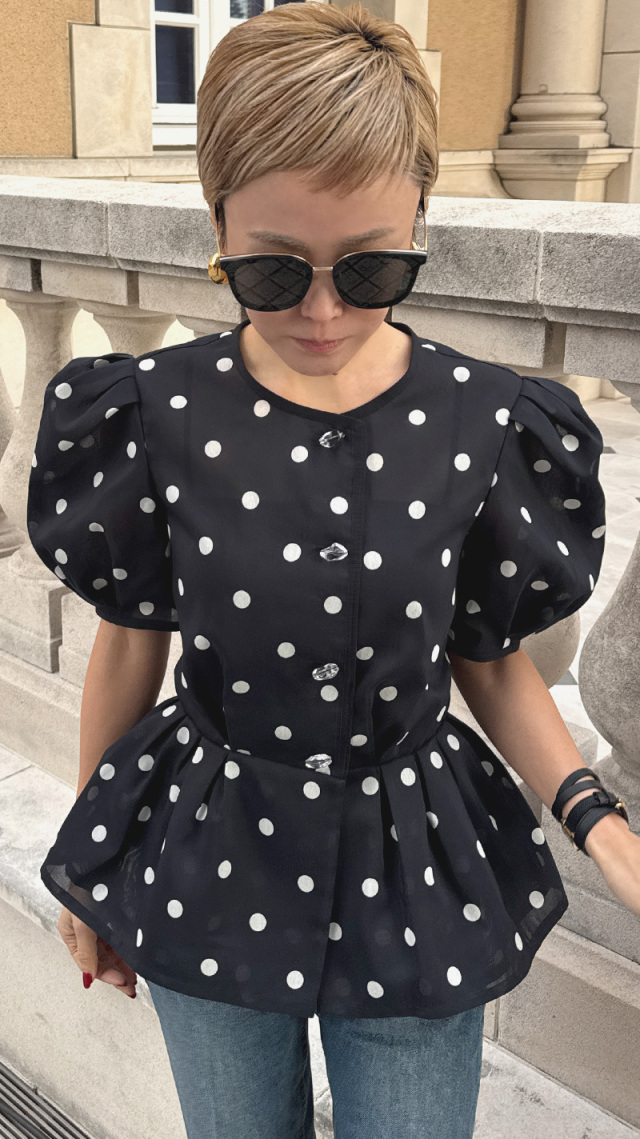 ラグジュアリーシアードットジャケット（北陸生産生地）